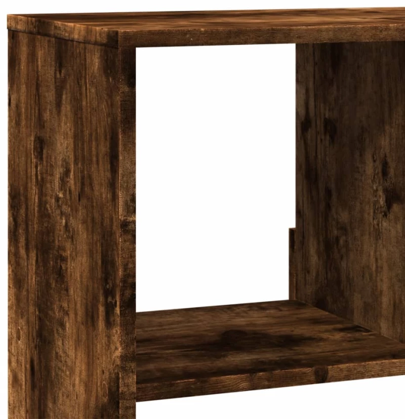 vidaXL Βιβλιοθήκη Καπνιστή Δρυς 100x33x156,5εκ. από Επεξεργασμένο Ξύλο