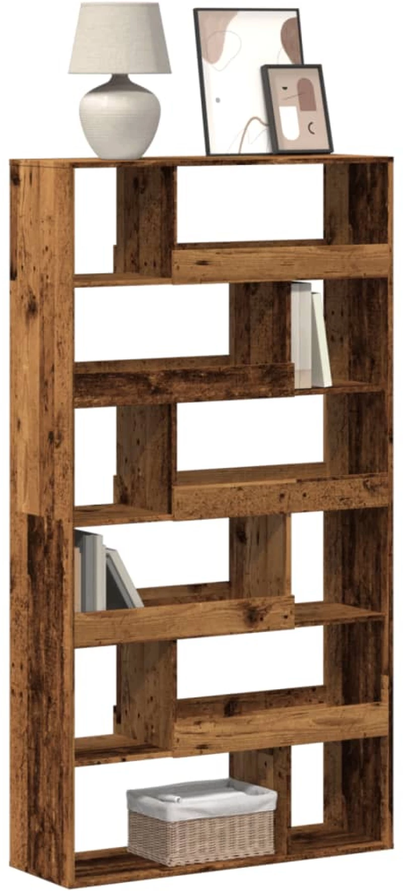vidaXL Βιβλιοθήκη Όψη Παλαιού Ξύλου 100x33x187,5εκ. Επεξεργασμένο Ξύλο