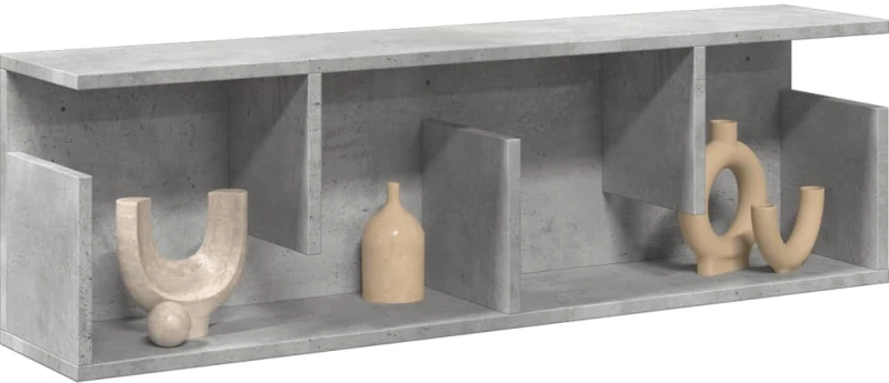 vidaXL Ντουλάπι Τοίχου Γκρι Σκυρ. 100x20x30 εκ. από Επεξεργασμένο Ξύλο