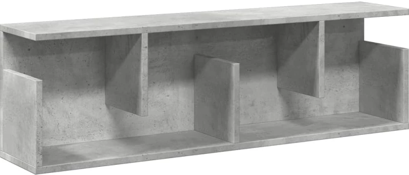 vidaXL Ντουλάπι Τοίχου Γκρι Σκυρ. 100x20x30 εκ. από Επεξεργασμένο Ξύλο