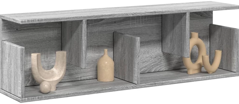 vidaXL Ντουλάπι Τοίχου Γκρι Sonoma 100x20x30 εκ από Επεξεργασμένο Ξύλο