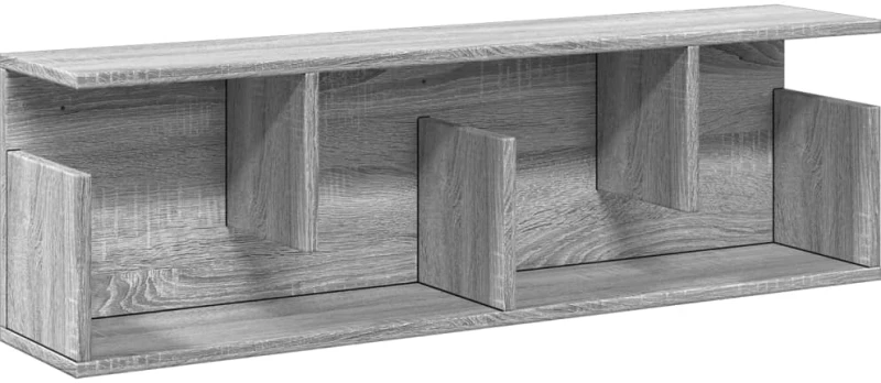 vidaXL Ντουλάπι Τοίχου Γκρι Sonoma 100x20x30 εκ από Επεξεργασμένο Ξύλο