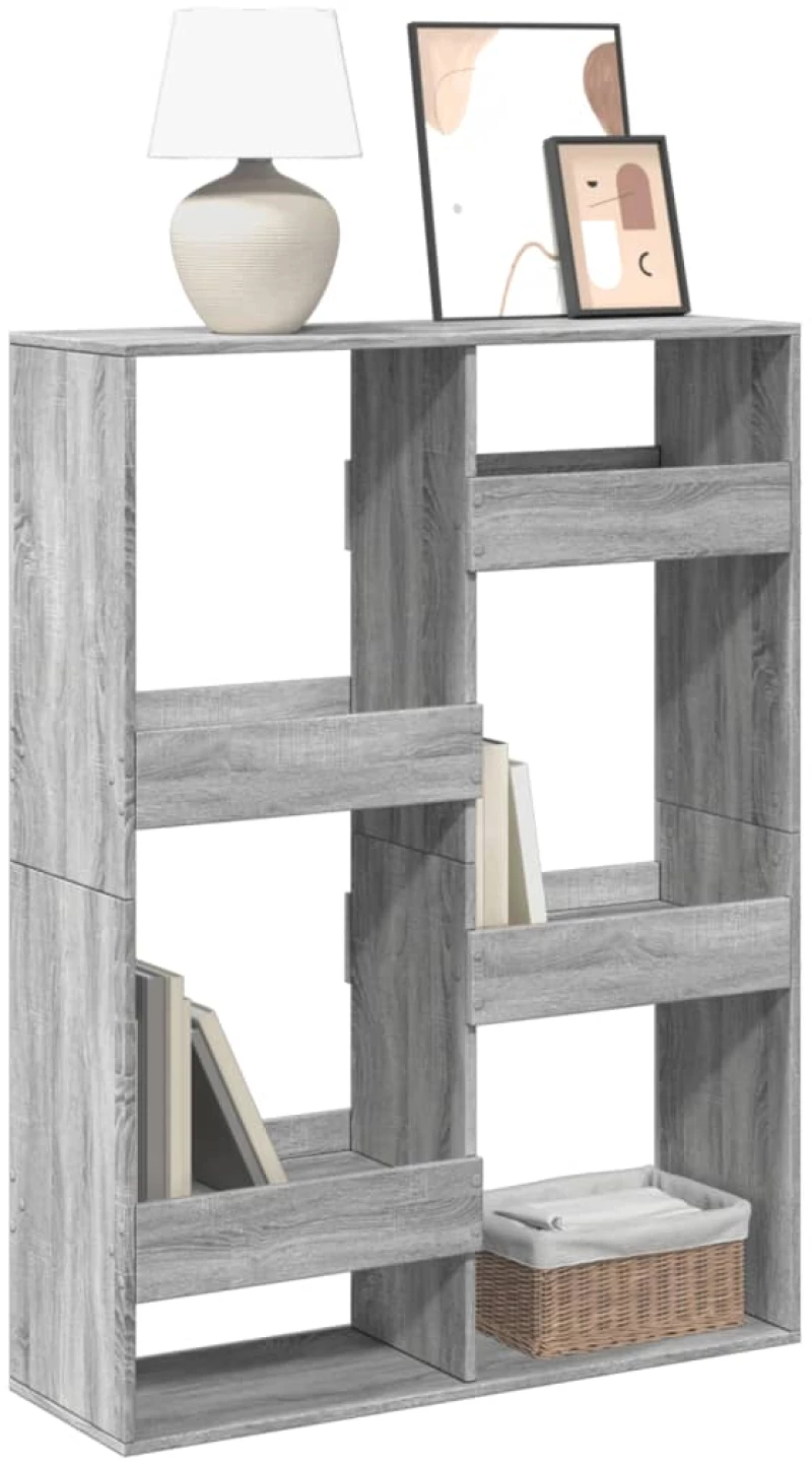 vidaXL Βιβλιοθήκη Γκρι Sonoma 100x33x135 εκ. από Επεξεργασμένο Ξύλο