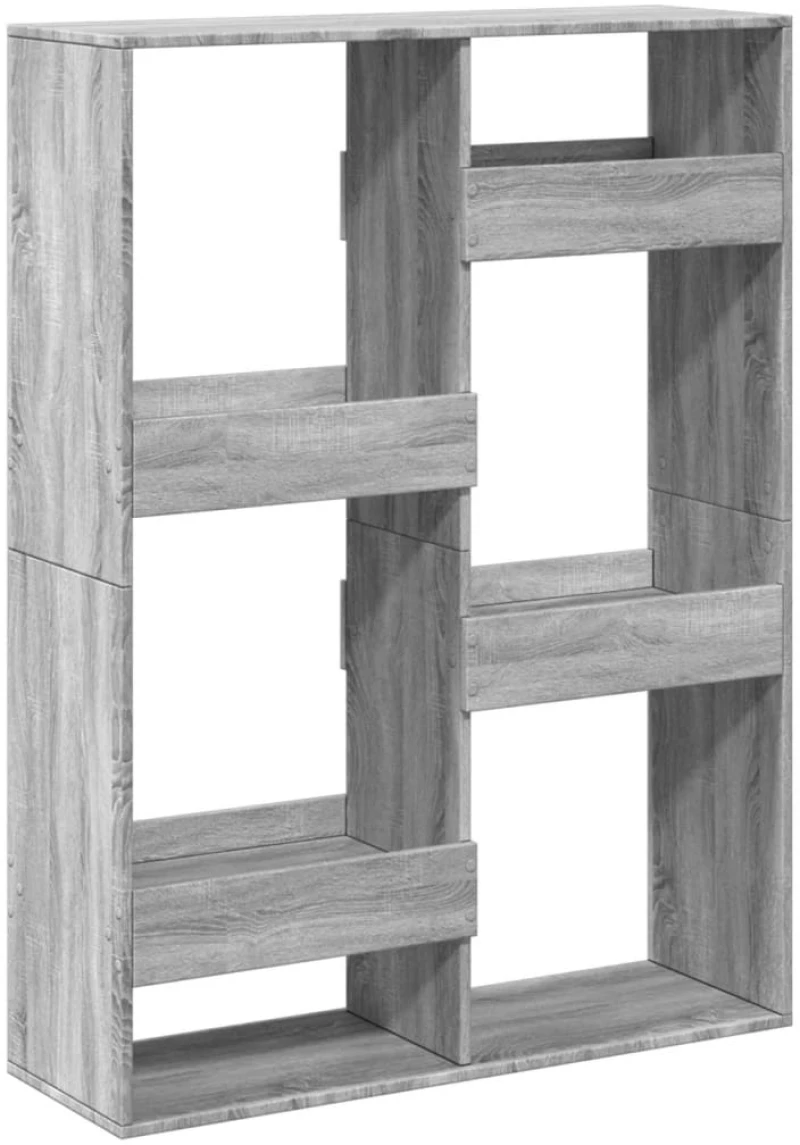 vidaXL Βιβλιοθήκη Γκρι Sonoma 100x33x135 εκ. από Επεξεργασμένο Ξύλο