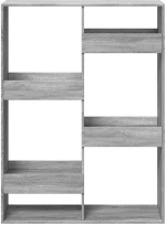 vidaXL Βιβλιοθήκη Γκρι Sonoma 100x33x135 εκ. από Επεξεργασμένο Ξύλο