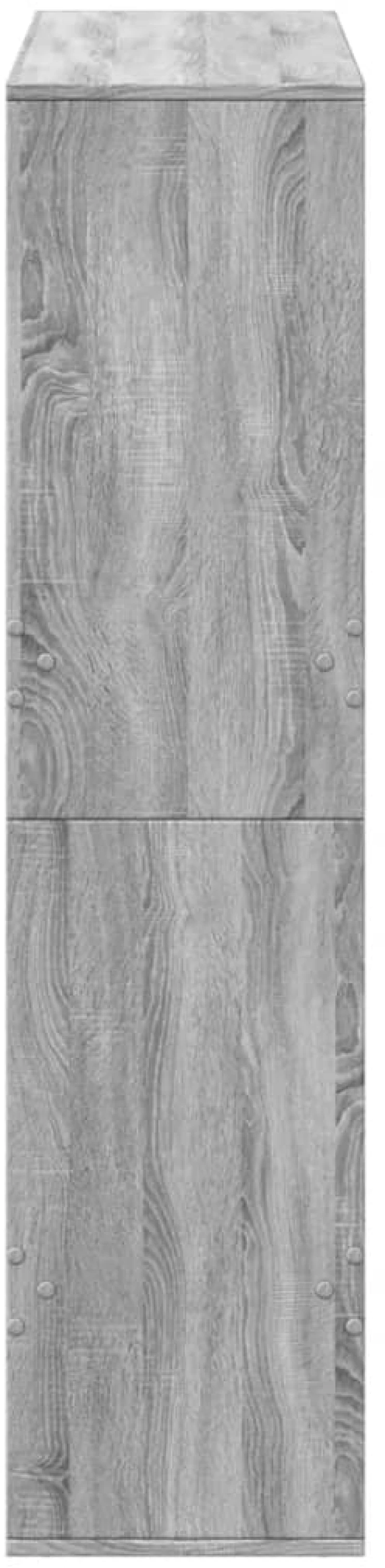 vidaXL Βιβλιοθήκη Γκρι Sonoma 100x33x135 εκ. από Επεξεργασμένο Ξύλο