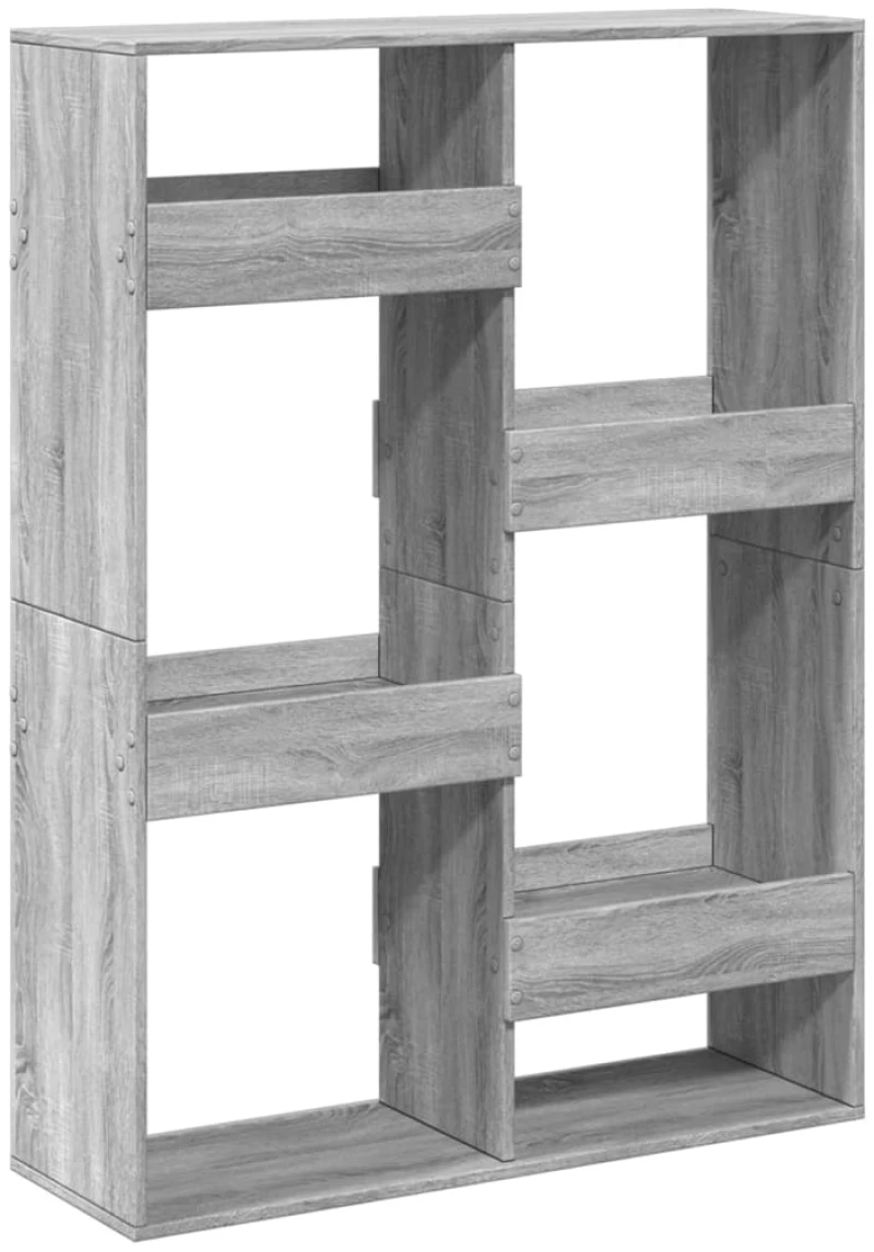 vidaXL Βιβλιοθήκη Γκρι Sonoma 100x33x135 εκ. από Επεξεργασμένο Ξύλο