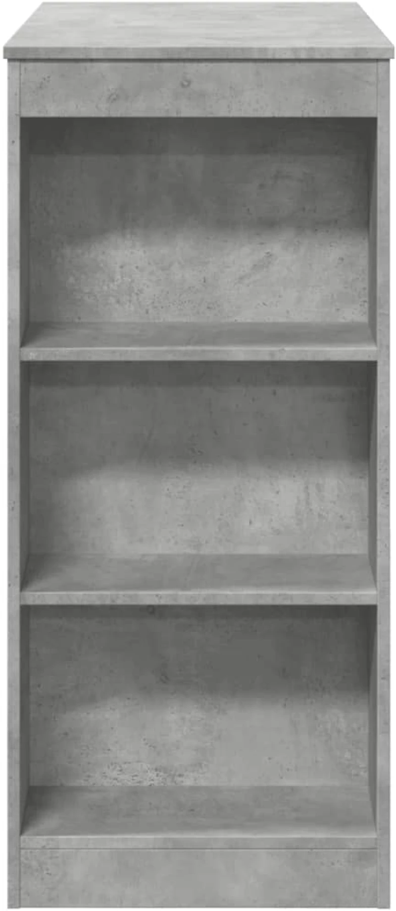 vidaXL Τραπέζι Μπαρ με Ράφια Γκρι Σκυρ. 95x47x103,5 εκ Επεξεργ. Ξύλο