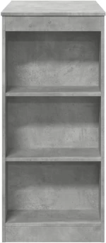 vidaXL Τραπέζι Μπαρ με Ράφια Γκρι Σκυρ. 95x47x103,5 εκ Επεξεργ. Ξύλο