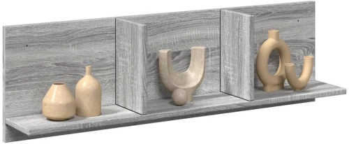 vidaXL Ντουλάπι Τοίχου Γκρι Sonoma 100x16,5x30 εκ. Επεξεργασμένο Ξύλο