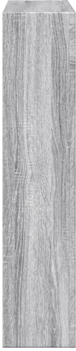 vidaXL Πλαίσιο Τζακιού Γκρι Sonoma 81x18x82 εκ. από Επεξ. Ξύλο