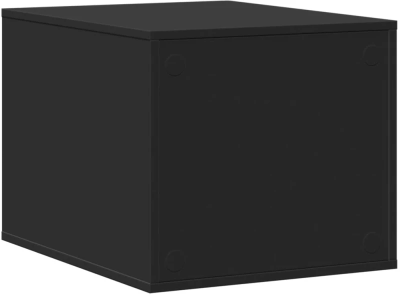 vidaXL Τουαλέτα Γάτας Περίφραξη Μαύρο 47x59x42 εκ. Επεξεργασμ. Ξύλο
