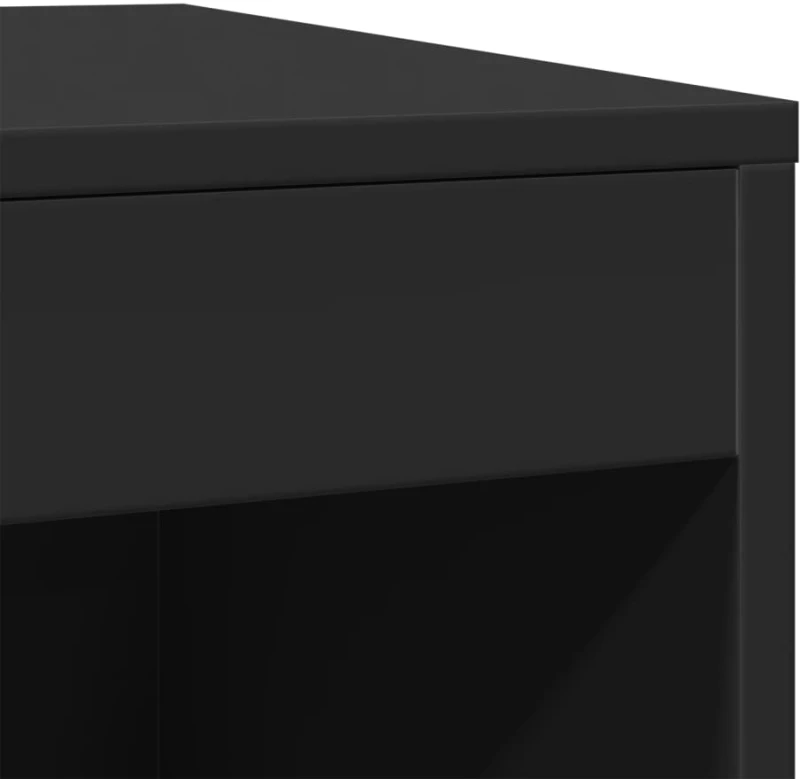 vidaXL Τουαλέτα Γάτας Περίφραξη Μαύρο 47x59x42 εκ. Επεξεργασμ. Ξύλο