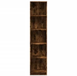 vidaXL Βιβλιοθήκη Καπνιστή Δρυς 40x24x176 εκ. από Επεξεργασμένο Ξύλο