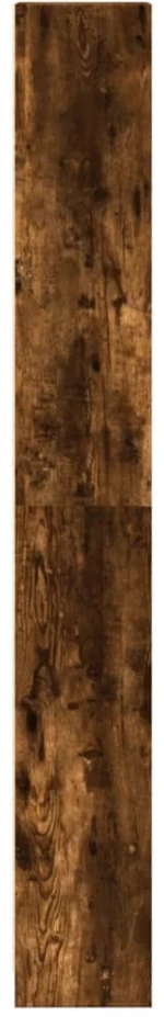 vidaXL Βιβλιοθήκη Καπνιστή Δρυς 40x24x176 εκ. από Επεξεργασμένο Ξύλο