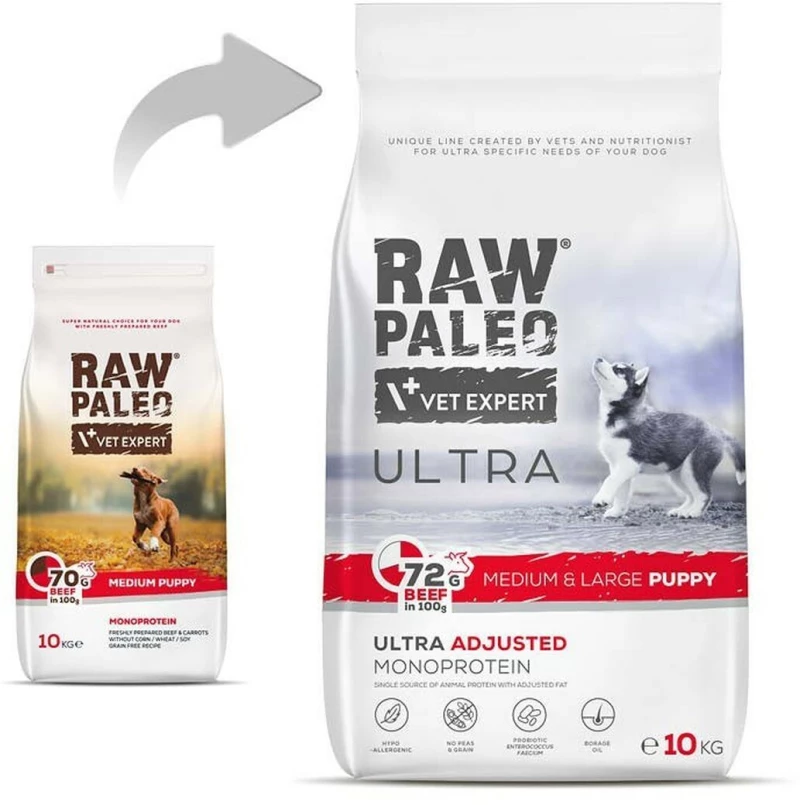 Φαγητό για ζώα VETEXPERT Puppy Beef Βόειο κρέας 10 kg