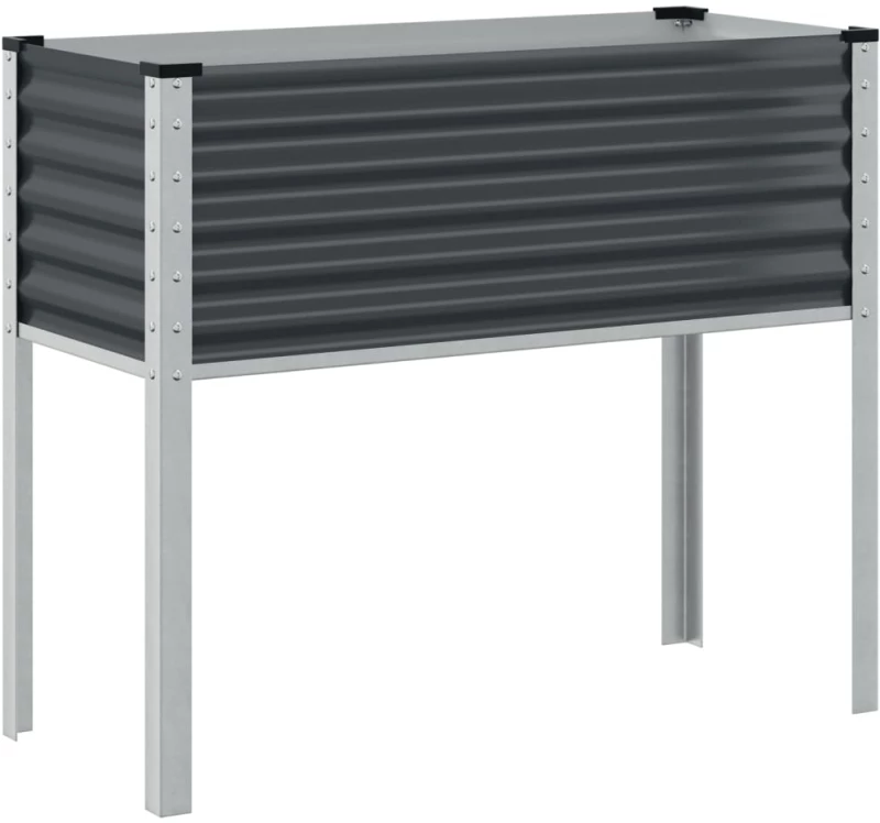 vidaXL Ζαρντινιέρα Κήπου Ανθρακί 100x41x90 εκ. από Ατσάλι