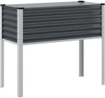vidaXL Ζαρντινιέρα Κήπου Ανθρακί 100x41x90 εκ. από Ατσάλι
