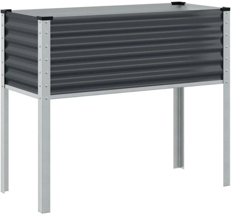 vidaXL Ζαρντινιέρα Κήπου Ανθρακί 100x41x90 εκ. από Ατσάλι