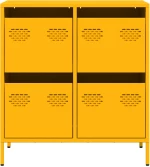 vidaXL Ντουλάπι Μουσταρδί 68x39x73,5 εκ. από Χάλυβα Ψυχρής Έλασης