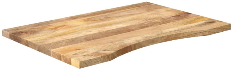 vidaXL Επιφάνεια Γραφείου Καμπύλη 100x60x2,5εκ Μασίφ Ακατ. Μάνγκο