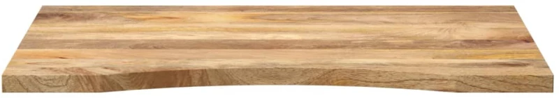 vidaXL Επιφάνεια Γραφείου Καμπύλη 100x60x2,5εκ Μασίφ Ακατ. Μάνγκο