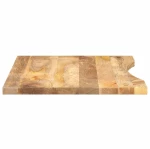 vidaXL Επιφάνεια Γραφείου Καμπύλη 100x60x2,5εκ Μασίφ Ακατ. Μάνγκο