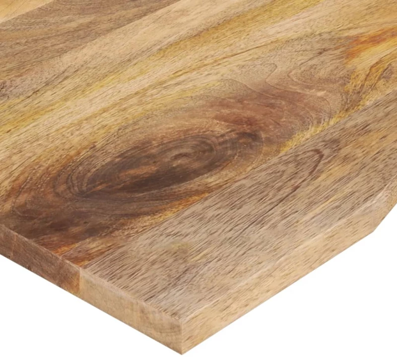 vidaXL Επιφάνεια Γραφείου Καμπύλη 100x60x2,5εκ Μασίφ Ακατ. Μάνγκο