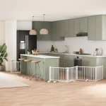 vidaXL Διαχωριστικό Σκύλων/Πόρτα Πτυσσόμενο 8 Πάνελ 640εκ Ξύλο Λεύκας