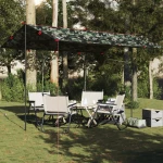 vidaXL Μουσαμάς Κάμπινγκ Αδιάβροχος Καμουφλάζ 406x306 εκ.