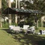 vidaXL Μουσαμάς Κάμπινγκ Αδιάβροχος Καμουφλάζ 406x306 εκ.