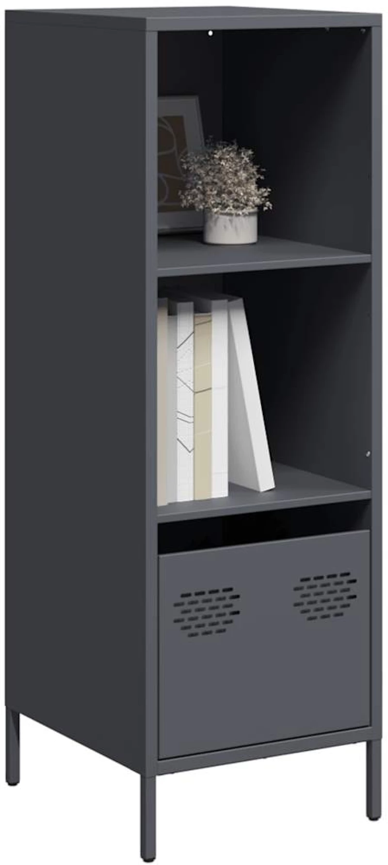 vidaXL Ντουλάπι Ανθρακί 35x39x103,5 εκ. από Χάλυβα