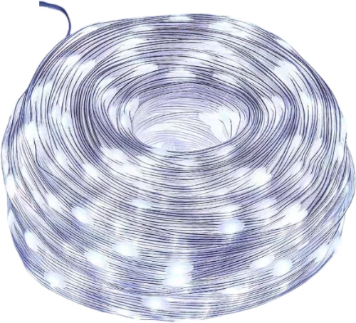 Χριστουγεννιάτικα φώτα LED με επένδυση - 100m/800LED - Cool White - 272354