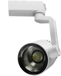 GloboStar S-40041 Διφασικό Bridgelux COB LED Φωτιστικό Σποτ Ράγας 15W 230V 1800lm 24° Ψυχρό Λευκό 6000k