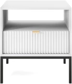 Κομοδίνο Nova Λευκό 54x56x39cm