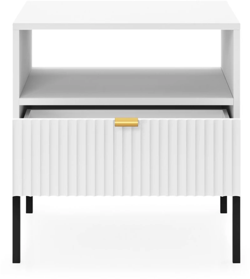 Κομοδίνο Nova Λευκό 54x56x39cm