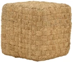 Σκαμπό Aropion Inart μπεζ 100% γιούτα 40x40x40εκ