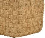 Σκαμπό Aropion Inart μπεζ 100% γιούτα 40x40x40εκ