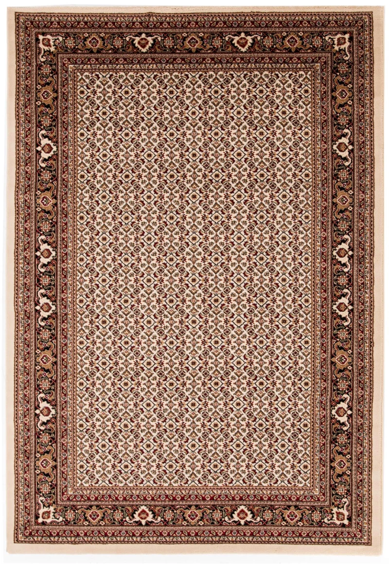 Κλασικό Χαλί Teheran 3924 CREAM BLACK Royal Carpet 133 cm x 190 cm