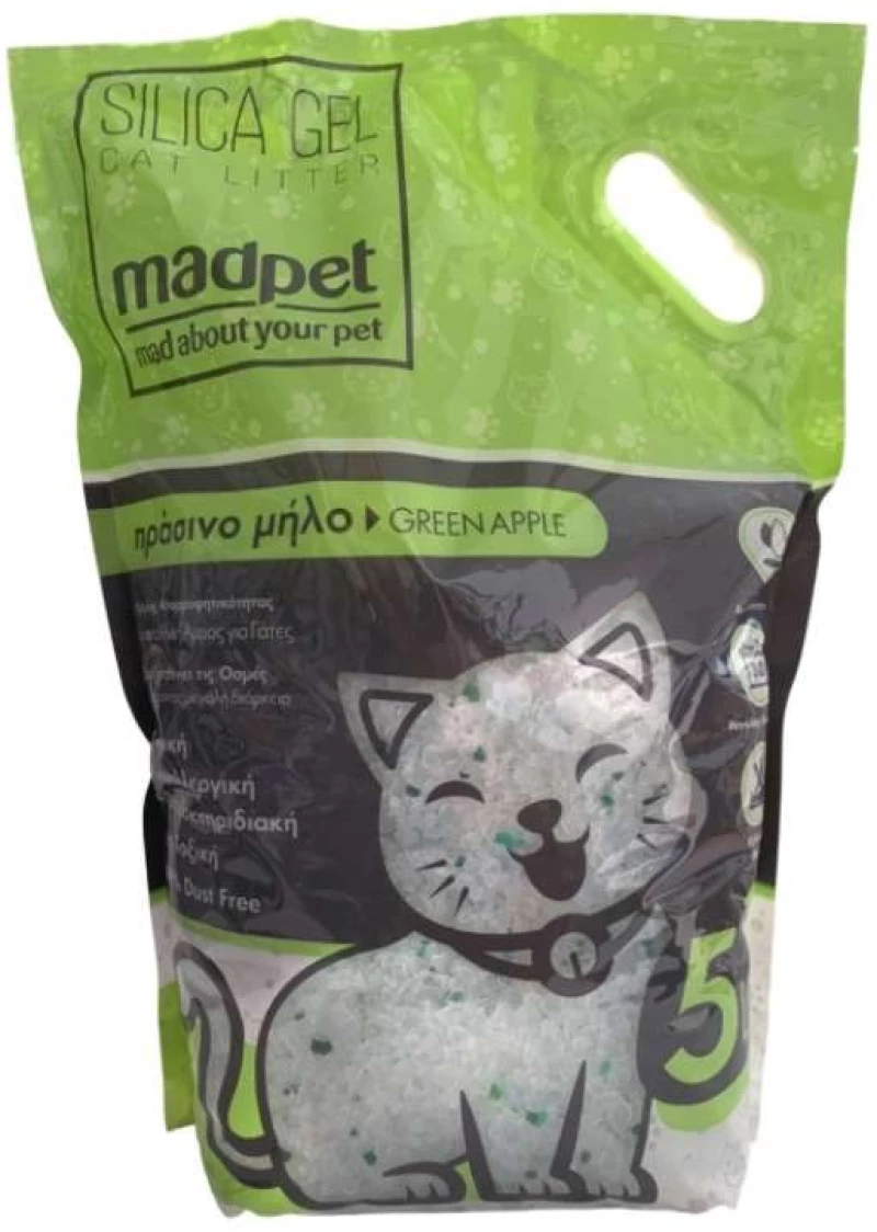Madpet Άμμος Σιλικόνης Πράσινο Μήλο 5lt