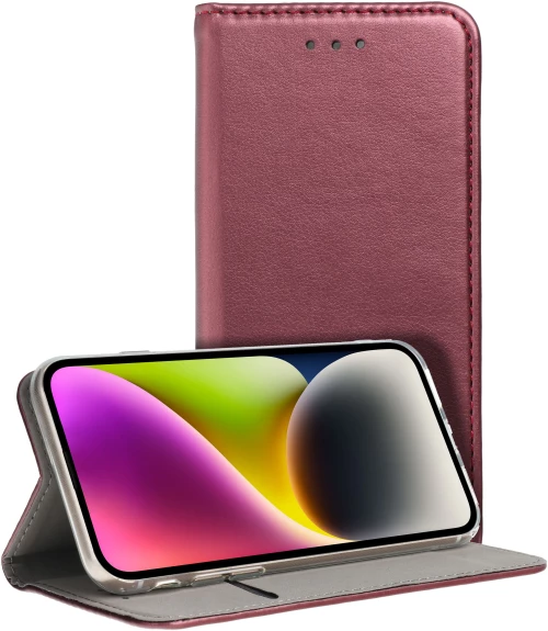 SMART MAGNETO Book case for XIAOMI Redmi Note 13 Pro Plus 5G burgundy