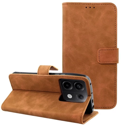 TENDER Book Case for XIAOMI Redmi Note 13 Pro 5G brown