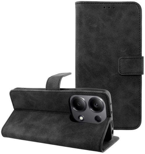 TENDER Book Case for XIAOMI Redmi Note 13 Pro 4G / POCO M6 Pro 4G black