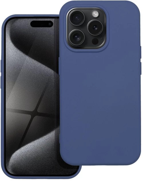SILICONE case for IPHONE 15 Pro blue