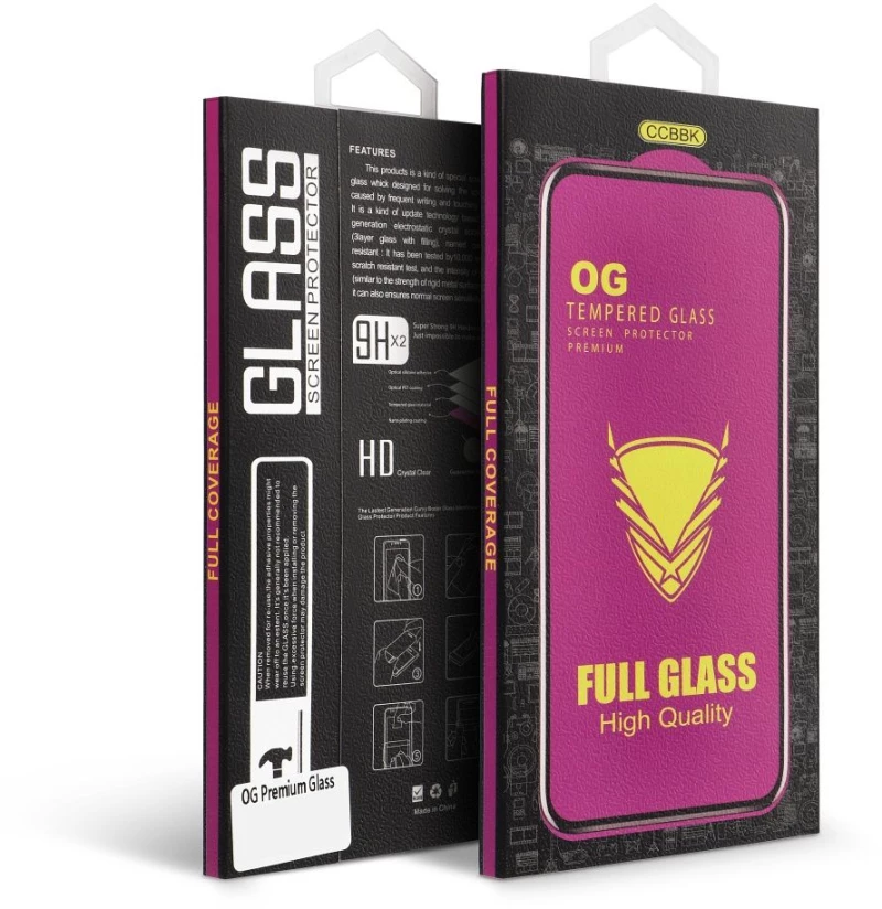 OG Premium Glass  - for Iphone 12 / 12 Pro black