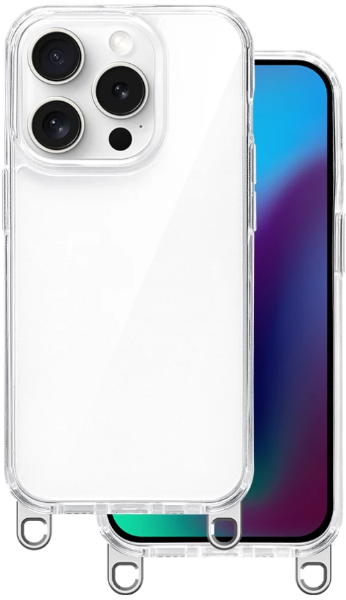 Hook case for iPhone 15 6,1" silver