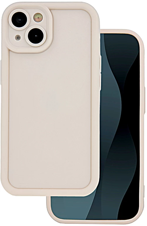 Rim TPU case for iPhone 13 Pro 6,1" beige