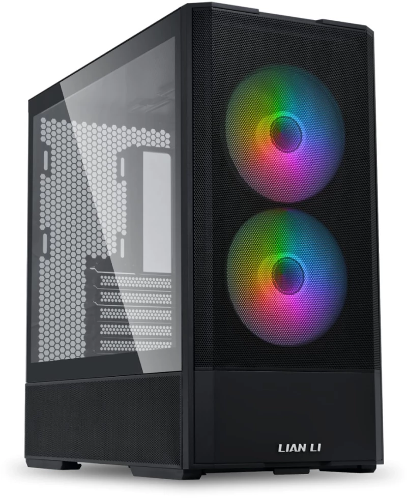 Lian Li LANCOOL 207 Black - ATX PC Case (4 ARGB FANS) 2 x front 140 PWM & 2  bottom 120 PWM reverse