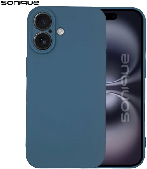 Θήκη Σιλικόνης My Colors Sonique Apple iPhone 16 Μπλε Σκούρο