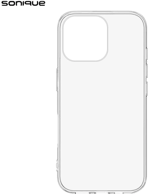 Θήκη Σιλικόνης Sonique Crystal Clear Apple (Big Hole) iPhone 16 Pro Max Διάφανο